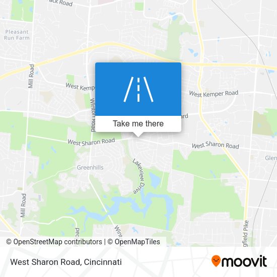 West Sharon Road map