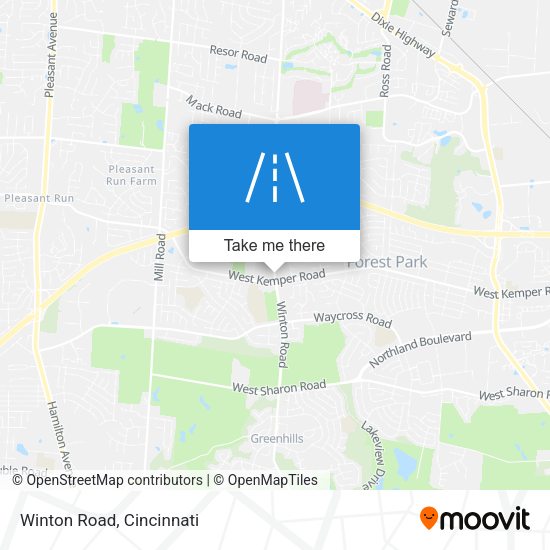 Winton Road map