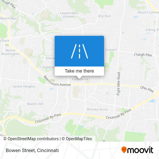 Mapa de Bowen Street