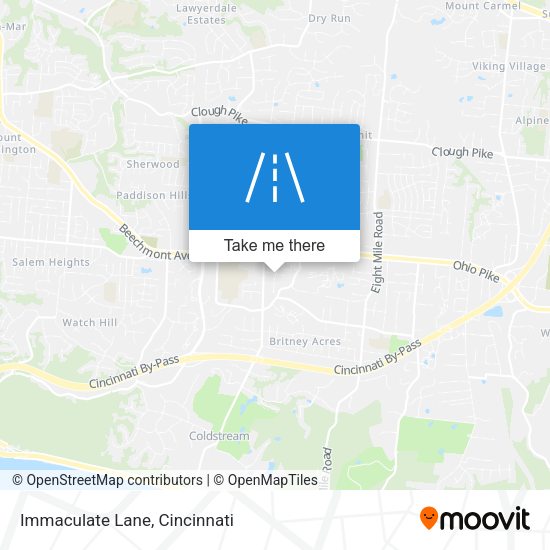 Immaculate Lane map