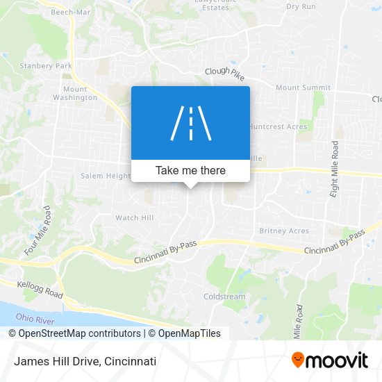 James Hill Drive map