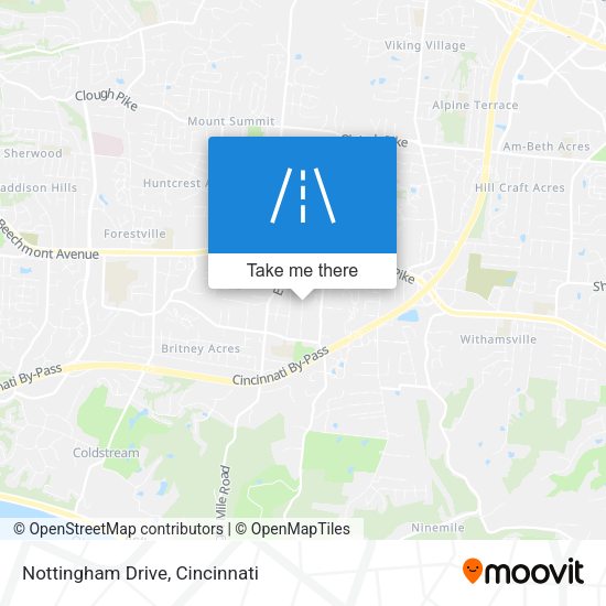 Nottingham Drive map