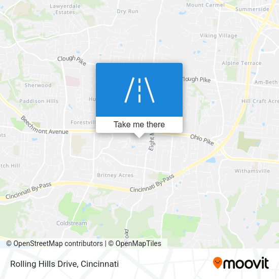 Rolling Hills Drive map