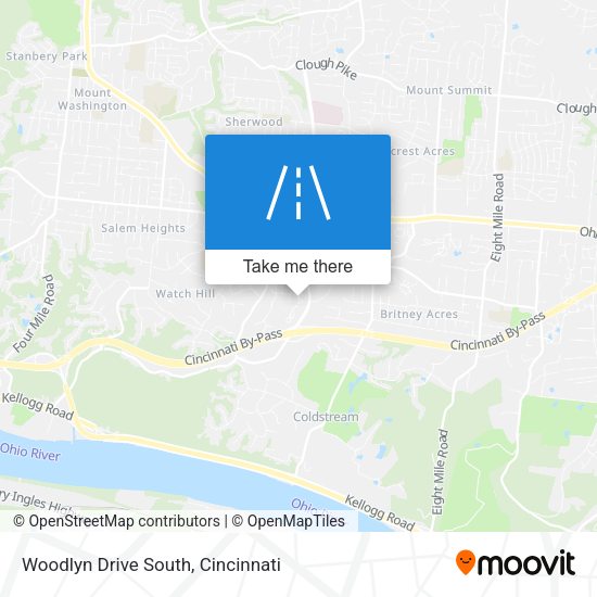 Woodlyn Drive South map