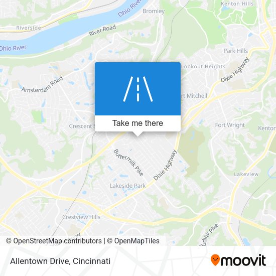 Allentown Drive map