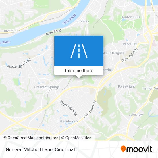 General Mitchell Lane map