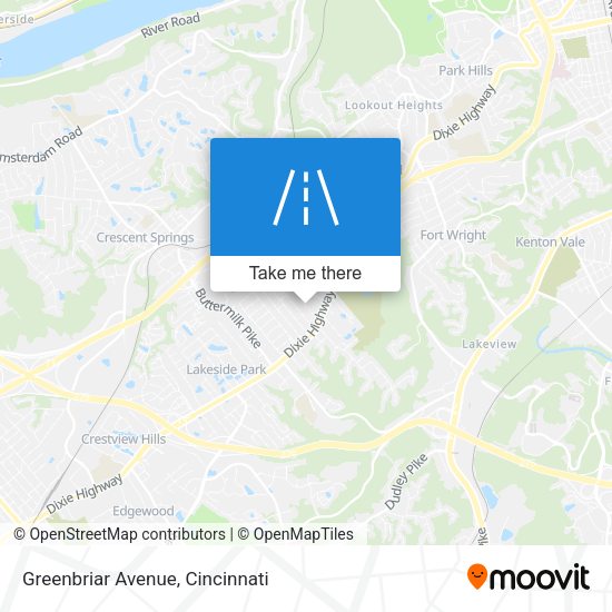 Mapa de Greenbriar Avenue