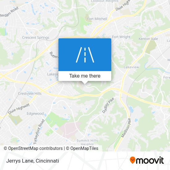 Mapa de Jerrys Lane