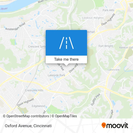 Mapa de Oxford Avenue