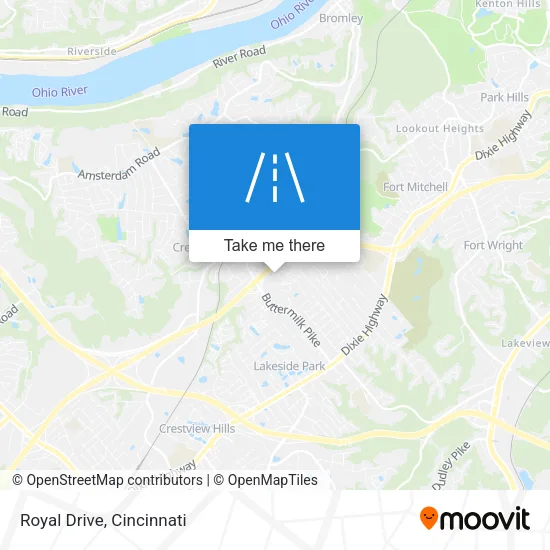 Royal Drive map