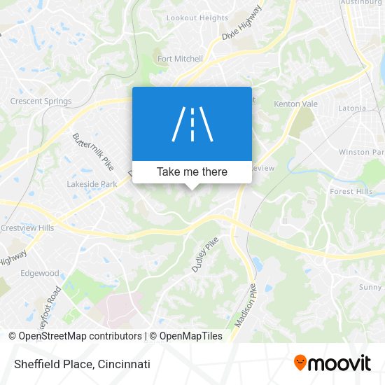 Mapa de Sheffield Place