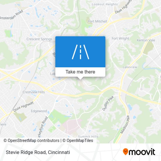 Stevie Ridge Road map