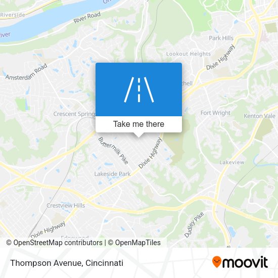 Thompson Avenue map