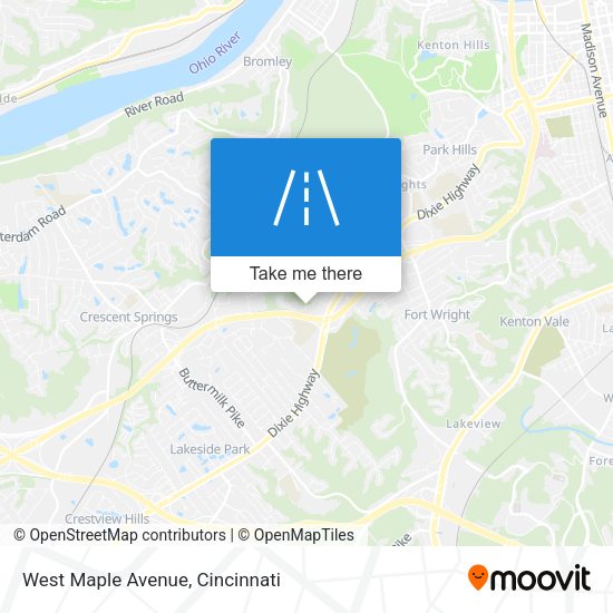 Mapa de West Maple Avenue