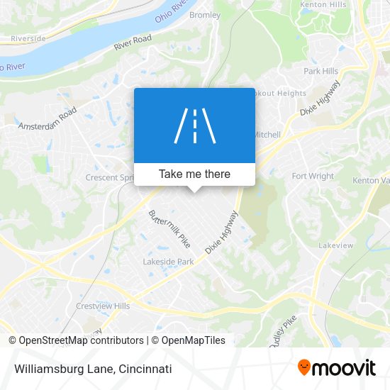 Williamsburg Lane map