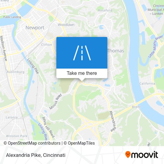 Mapa de Alexandria Pike