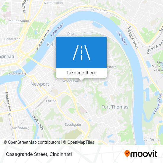 Mapa de Casagrande Street