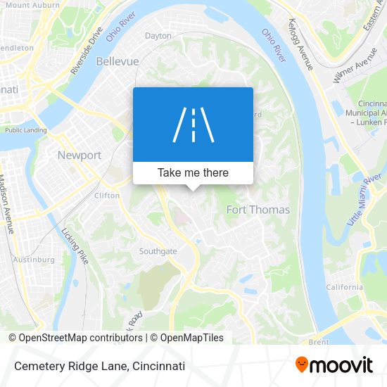 Cemetery Ridge Lane map