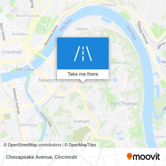 Chesapeake Avenue map