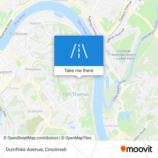 Mapa de Dumfries Avenue