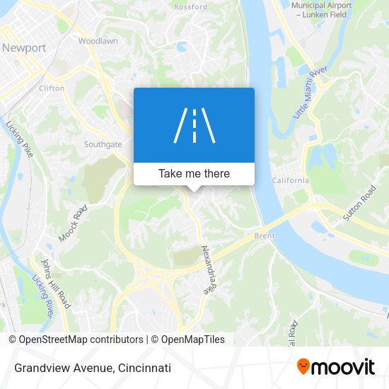Mapa de Grandview Avenue