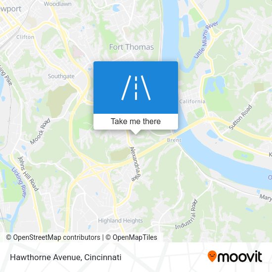Mapa de Hawthorne Avenue