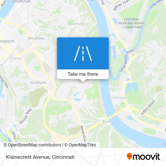Klainecrest Avenue map