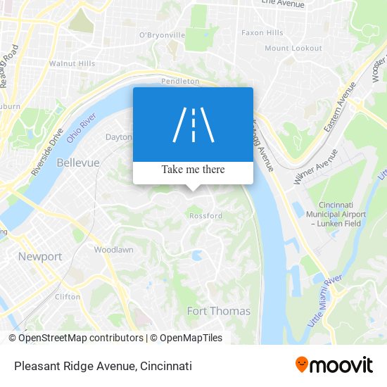Pleasant Ridge Avenue map
