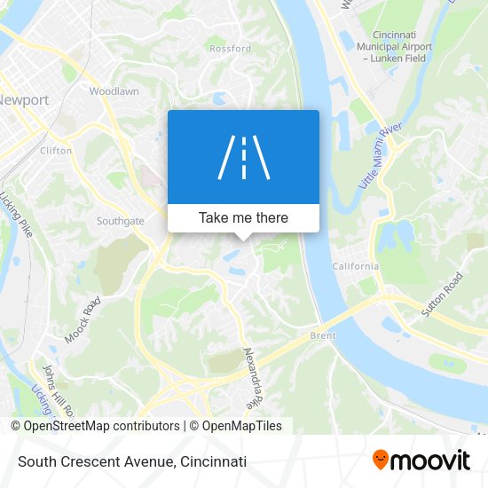 South Crescent Avenue map