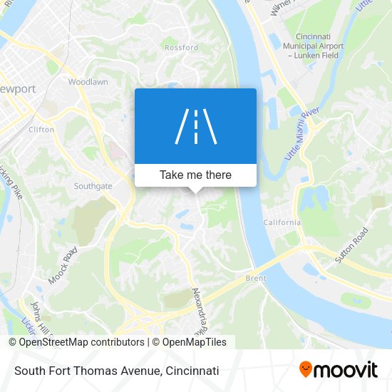 South Fort Thomas Avenue map