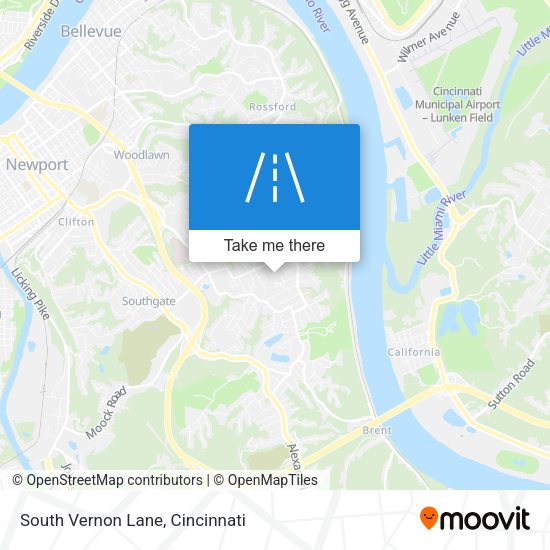 South Vernon Lane map