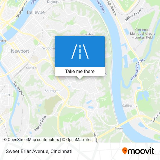 Sweet Briar Avenue map