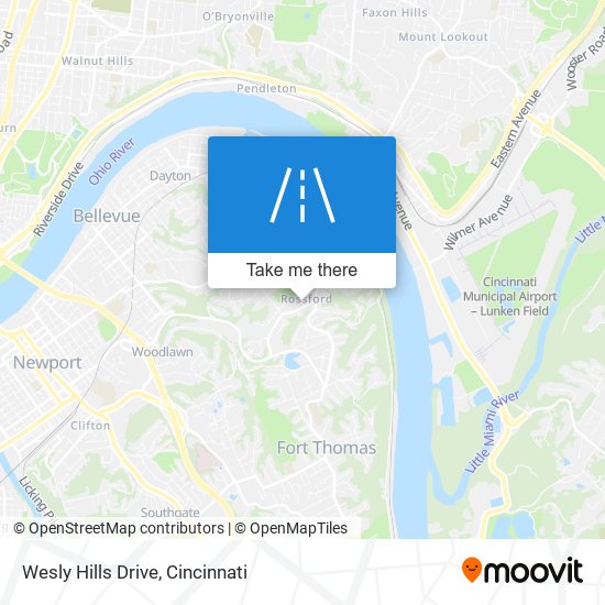 Wesly Hills Drive map