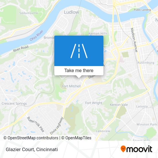 Mapa de Glazier Court