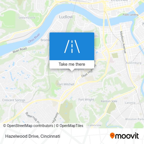 Hazelwood Drive map