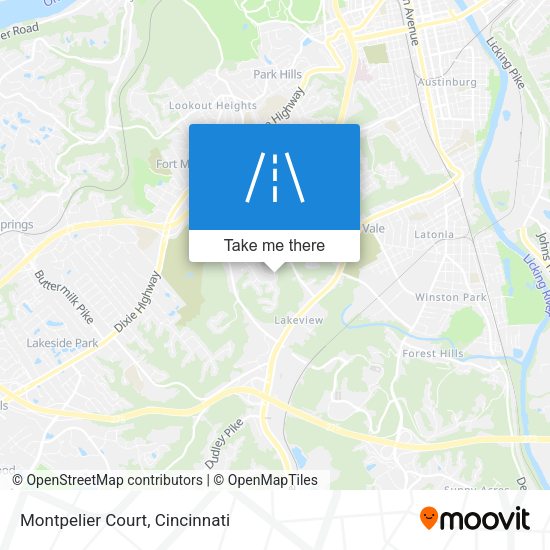 Mapa de Montpelier Court