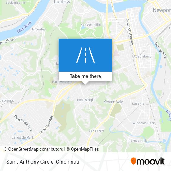 Saint Anthony Circle map