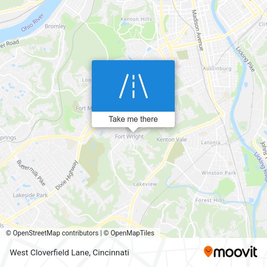 West Cloverfield Lane map