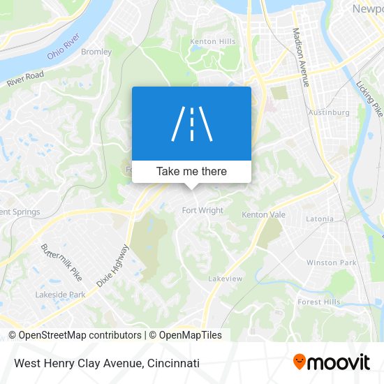 Mapa de West Henry Clay Avenue