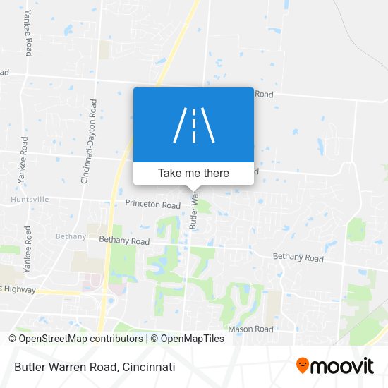 Butler Warren Road map