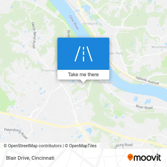 Blair Drive map