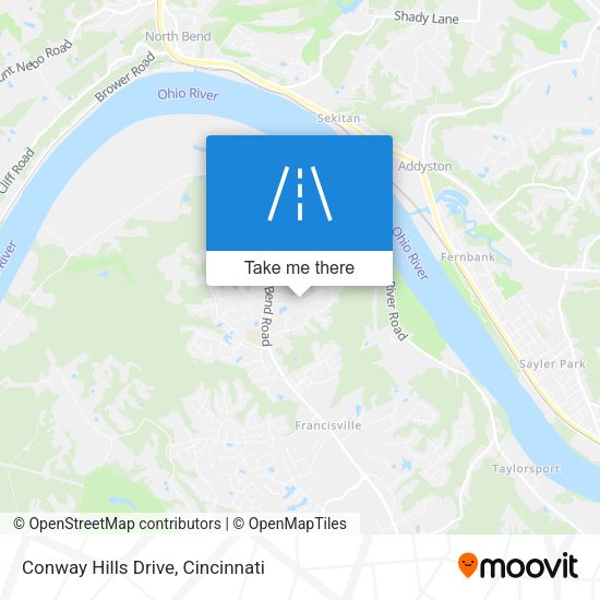 Conway Hills Drive map