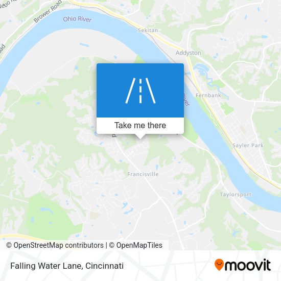 Mapa de Falling Water Lane