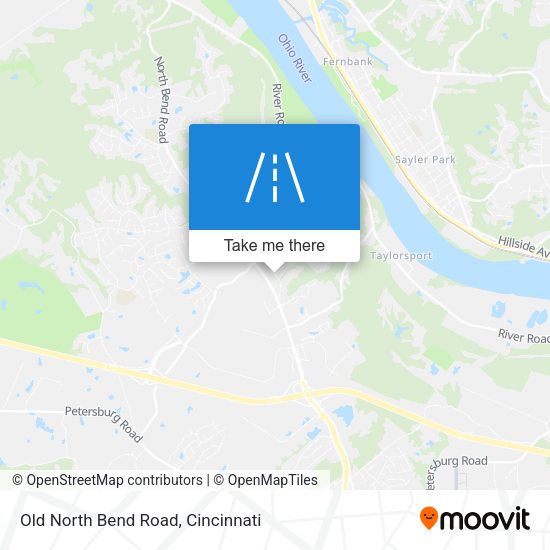 Old North Bend Road map