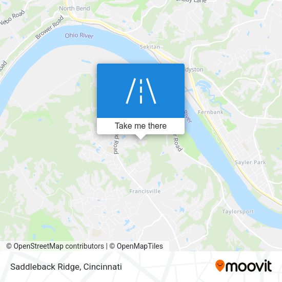 Mapa de Saddleback Ridge