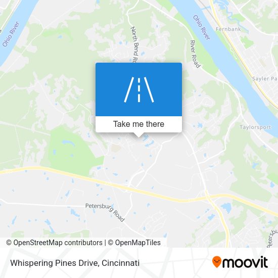 Whispering Pines Drive map