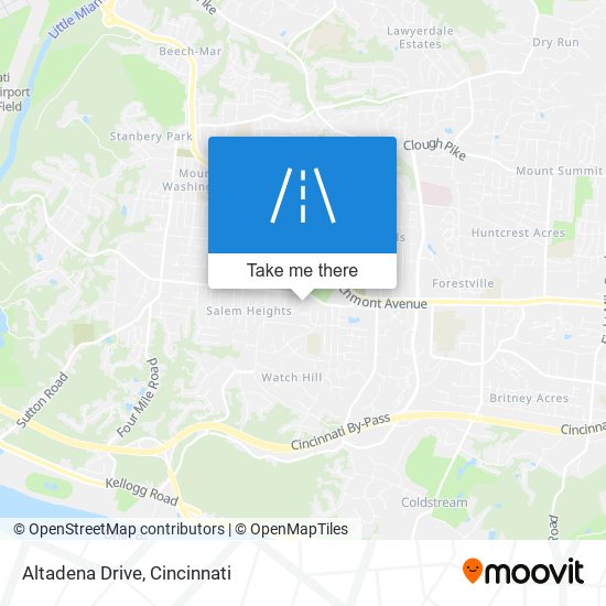 Altadena Drive map