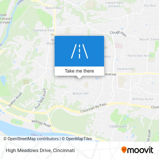 High Meadows Drive map