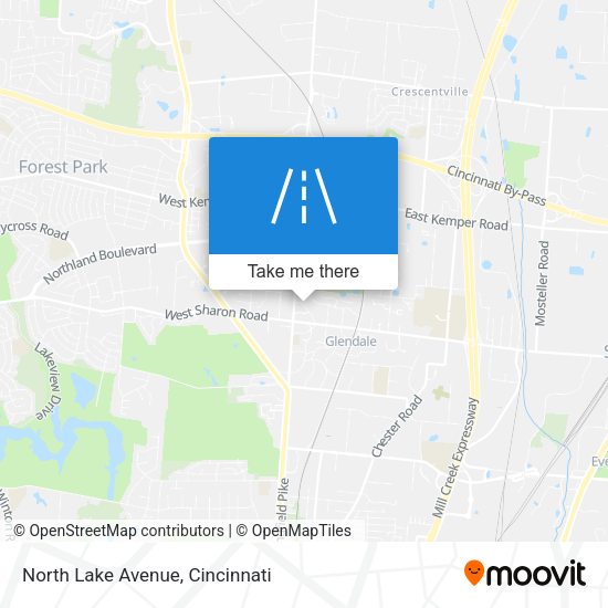 North Lake Avenue map