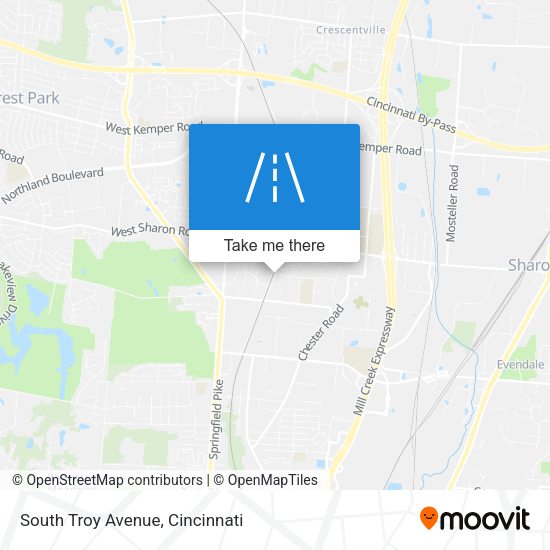 South Troy Avenue map